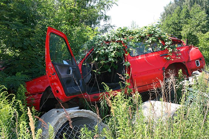 Abandoned cars in Poland - photo Brux
